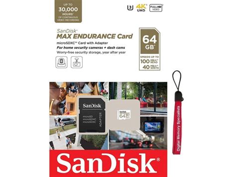 Sandisk Max Endurance Microsdxc Gb Sd Adapter Sdsqqvr G Gn Ia