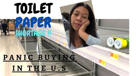 Toilet Paper Shortage Panic Buying In The Us Youtube