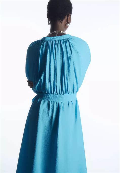 Buy Cos Textured Belted Midi Shirt Dress Online Zalora Philippines