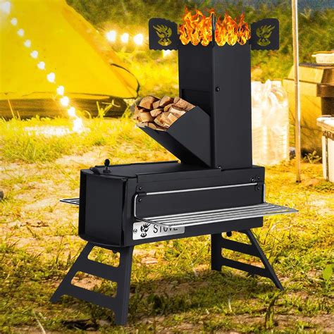 Gaomon Portable Rocket Stove For Camping Wood Burning Camping Stove For Cooking Collapsible