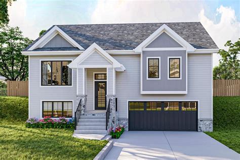 split level house plans split level designs  architectural designs