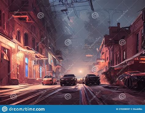 Castle Rouge Neighborhood In Detroit Michigan Usa Stock Illustration