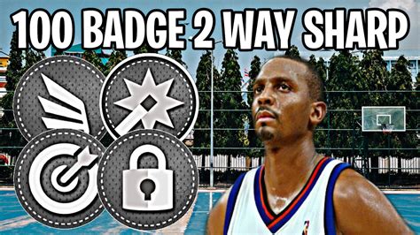 BEST 100 BADGE 2 WAY SHARPSHOOTER BUILD 2K22 NEXT GEN AT PG GOLD