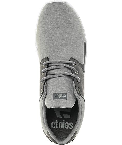 Etnies Scout XT Grey & White Jersey Shoes | Zumiez