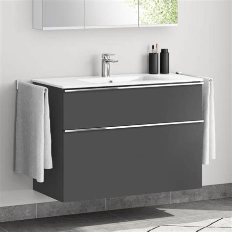 Evineo Ineo4 Vanity Unit W 101 Cm 2 Pull Out Compartments Washbasin