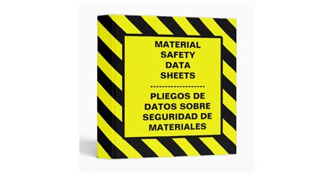 OSHA MSDS Binder | Zazzle