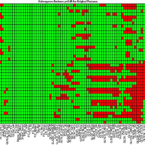 Hierarchically Clustered Binary Heat Map Of 3 D Radiomic Features And Download Scientific