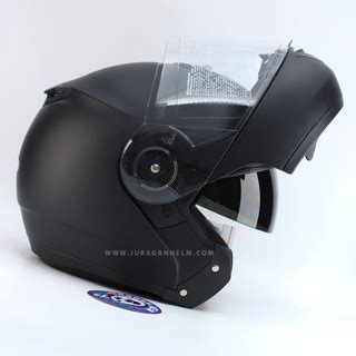 Jual Zeus Zs Matt Black Modular Flip Up Double Visor Zs