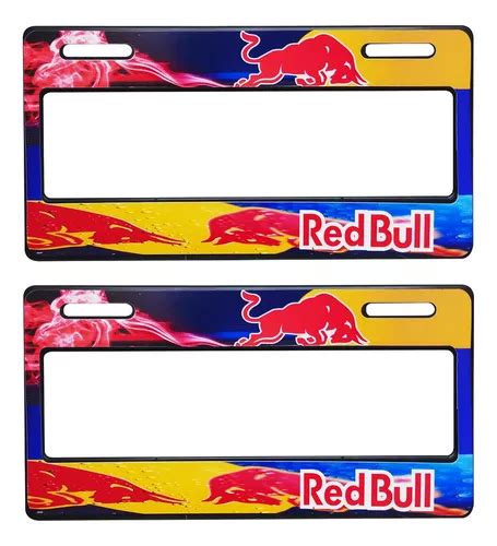 Par Portaplacas Red Bull Colores Premium Meses sin interés