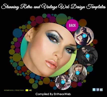 Stunning Retro and Vintage Web Design Templates | EntheosWeb