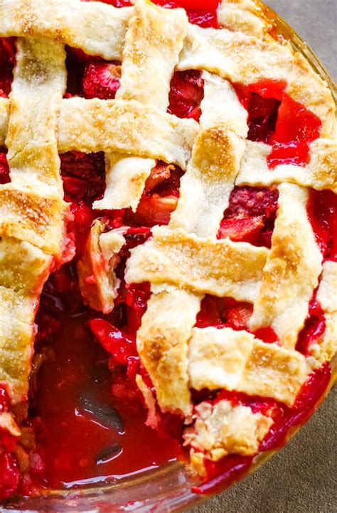 Strawberry Rhubarb Pie Old Fashioned Recipe Cleverly Simple