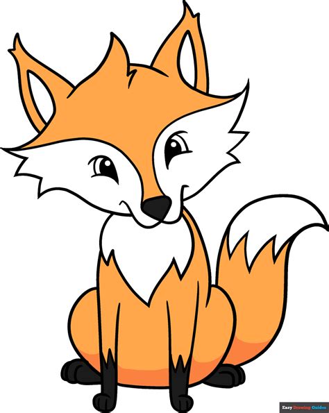 How to Draw a Cartoon Fox - Really Easy Drawing Tutorial