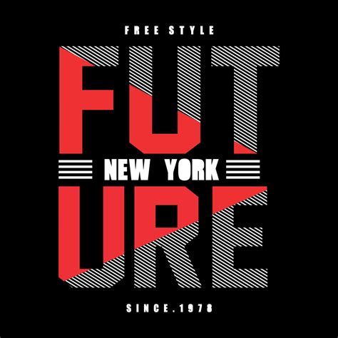 Future typography design t-shirt print vector illustration 13647668