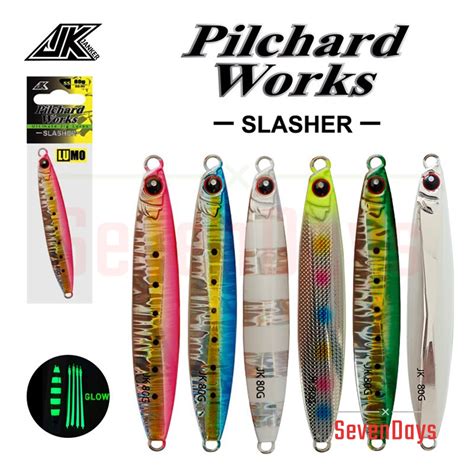 JK JANKER Pilchard Works Slasher Metal Jig 40g 60g 80g 100g Lure