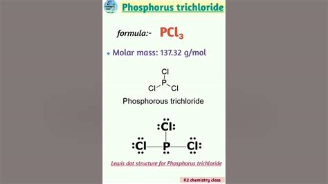 Phosphorus Trichloride Pcl₃ Formula Structure And Molar Mass Of Pcl3 Youtube