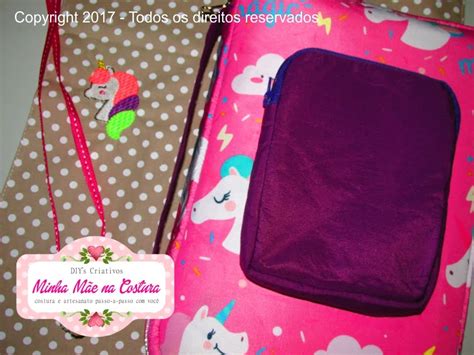 Maria And Fê Crafts Case Unicórnio Para Cadernos Tablet E Canetas Versão Jumbo Minha Mãe Na