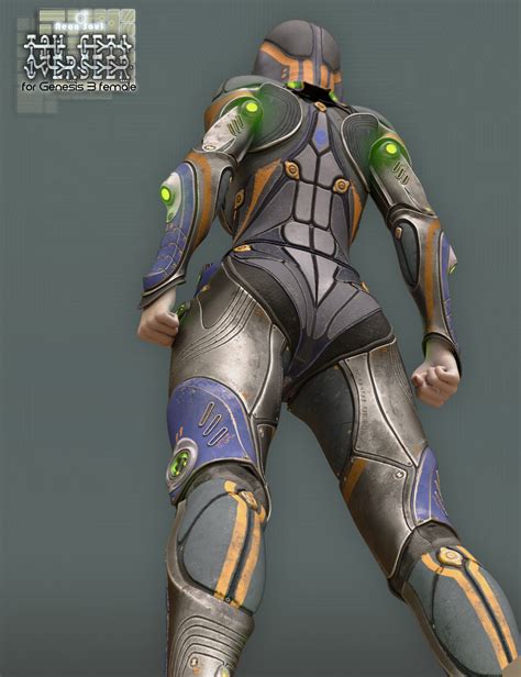 Tau Ceti Overseer Sci Fi Armor For Genesis 3 Females Daz 3d