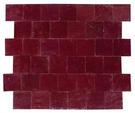 Zellige Wall Tiles Dark Red Marrakechdesign