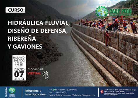 Cacp Per Curso Hidr Ulica Fluvial Dise O De Defensa Ribere A Y