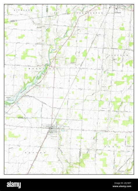 Ashley, Ohio, map 1961, 1:24000, United States of America by Timeless Maps, data U.S. Geological ...