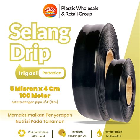 Jual Selang Drip Arjuna Hitam Micron X Cm X Meter Pipa