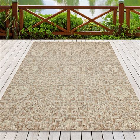 PRIYATE Moro Tile Alfombras de área para interiores y exteriores 6