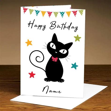 Buy Personalised Happy Birthday Kitty Greeting Card Online at Best Prices - Giftcart.com