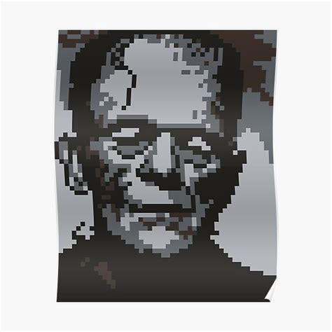 Frankenstein Pixel Art Poster By Galegshop Redbubble