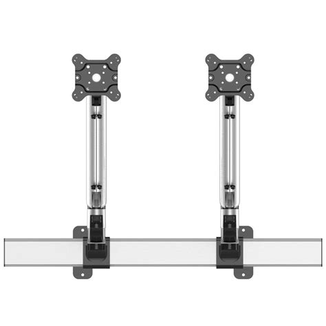 Dual Vesa Wall Mount Quick Release Two Orientations W Full Motion