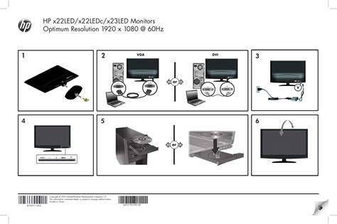 Hp X Led Inch Diagonal Lcd Monitor Setup Poster Q G S B