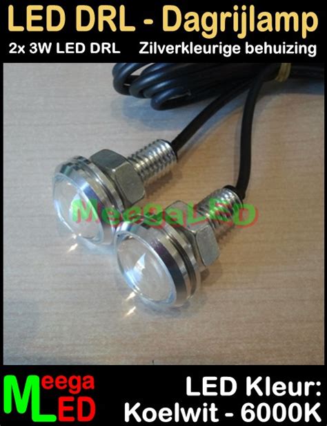 Led Auto Dagrijverlichting Drl X W Wit