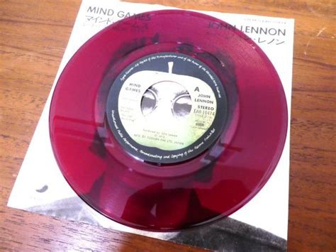 John Lennon ジョン レノン Mind Games マインド ゲームス Ep盤7inch レコード 赤盤 Ear 10474