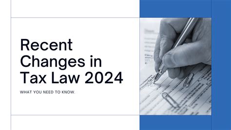 Tax Landscape 2024: What You Need to Know About Recent Changes - Markets Today US