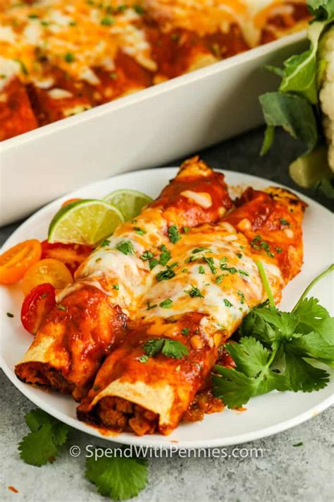 Veggie Enchiladas Spend With Pennies