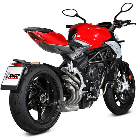 Escape Mivv Speed Edge Acero Mv Agusta Brutale 800 Rr 17 Nilmoto