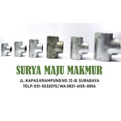 Jual Sambungan Pipa Besi Galvanis Tee Inch Galunggung Tee Besi