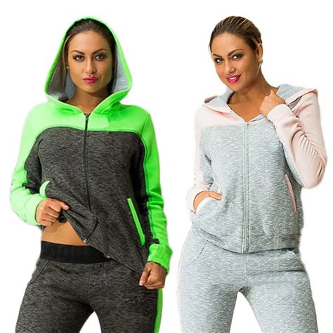 Women S Sports Suits Sexy Tracksuit 2 Piece Set Women Sportswear