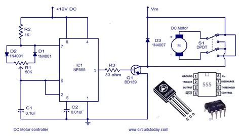 Schematic Diagram Of Dc Motor Speed Control Dc Motor Diagram