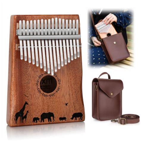 Kalimba Fixm 17 Keys Thumb Piano With Protective Case And Study