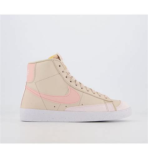 Nike Blazer Mid 77 Trainers Sanddrift Arctic Orange Light Soft Pink