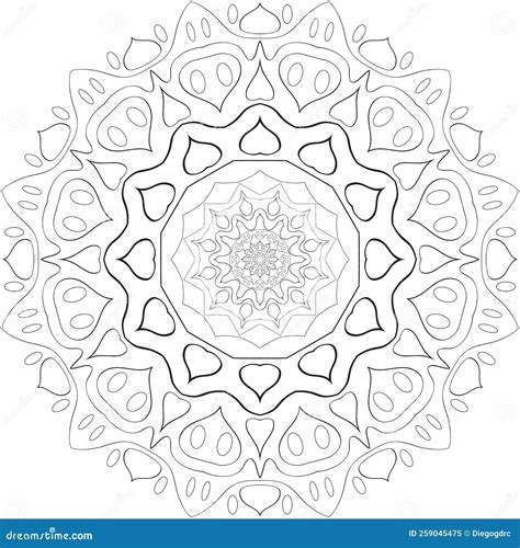 Mandala Oriental Decorative Flower Pattern Vector Illustration