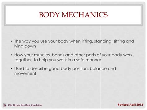 Ppt Body Mechanics Powerpoint Presentation Free Download Id1919396