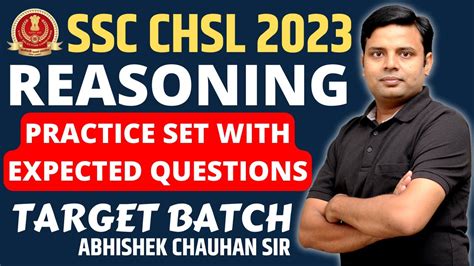 Ssc Chsl Preparation Ssc Chsl Reasoning Practice Set Ssc