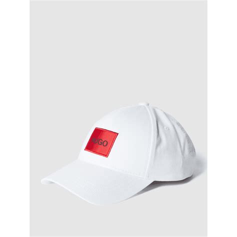 HUGO Basecap mit Logo Patch in Weiß online kaufen 1391055 Peek