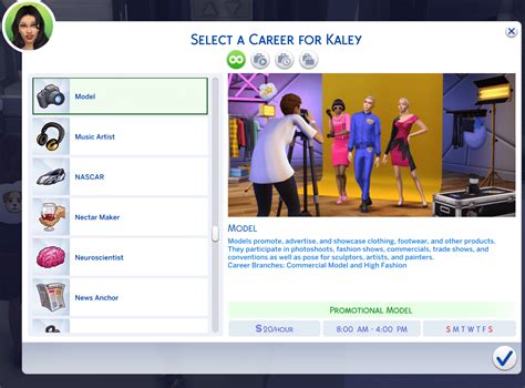 Model Career Welcome To Kiarasims4mods