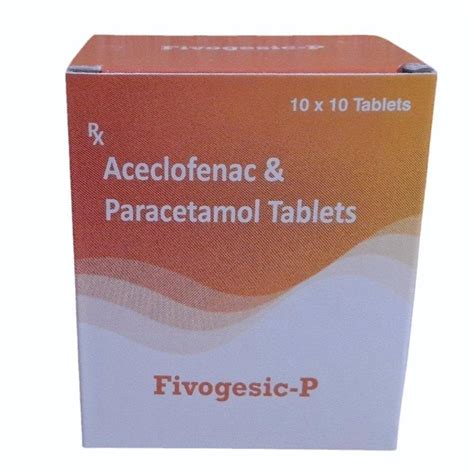 Aceclofenac Paracetamol Tablet Strength 425mg At Rs 620 Box In Patna