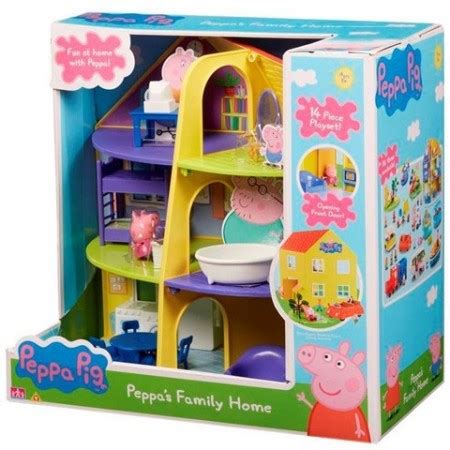 Set De Joaca Peppa Pig Si Casuta Familiei Bebe Pufos