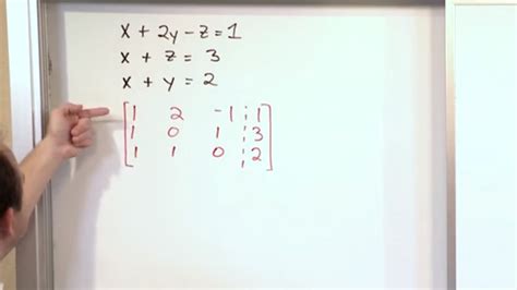 Using Row Operations To Solve Systems Of Equations Youtube 334