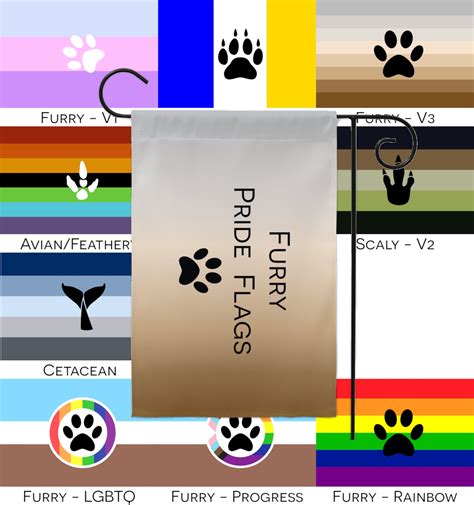 Choose Your Furry Pride Flags Single Or Double Sided 2 Etsy Singapore