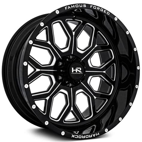 X Hardrock Offroad H Famous Forged Gloss Black Milled Rev Wheels